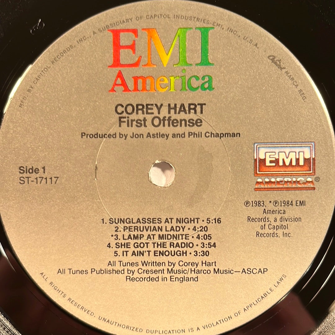 Corey Hart – First Offense LP mit OIS (NM)