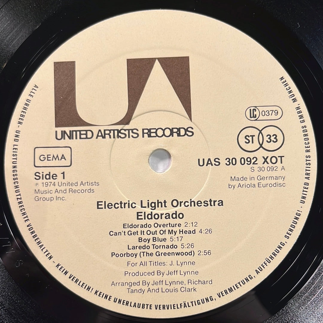 Electric Light Orchestra – Eldorado - A Symphony By The Electric Light Orchestra LP mit Beiblatt (VG+)