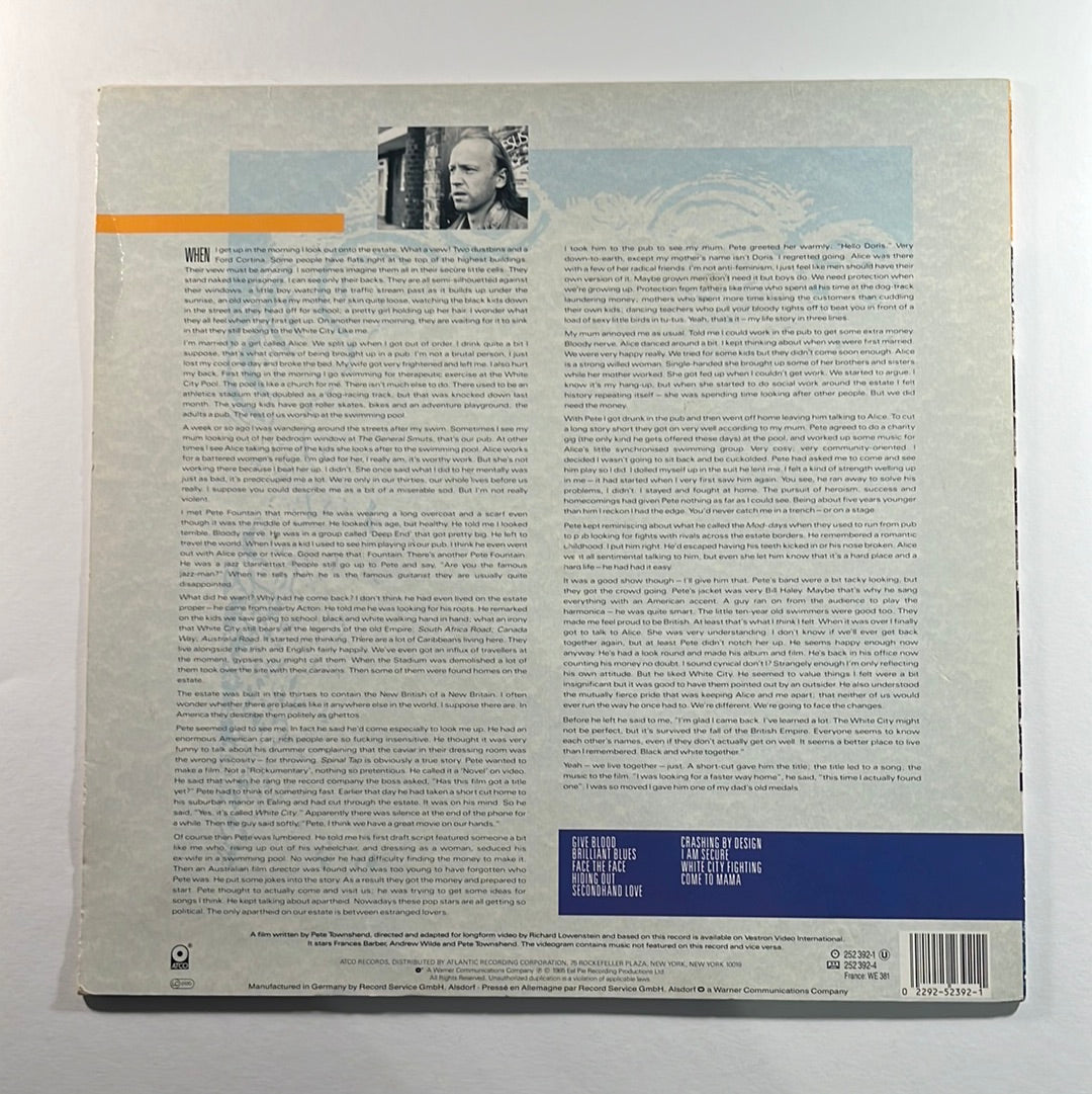 Pete Townshend – White City (A Novel) LP mit OIS (VG+)
