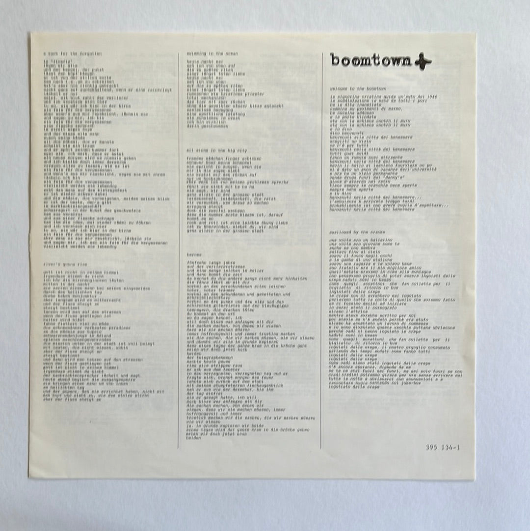 David + David – Boomtown LP mit OIS und Beiblatt (VG)