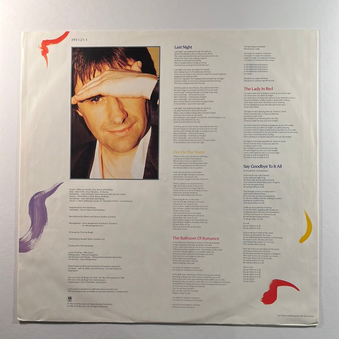 Chris de Burgh – Into The Light LP mit OIS, Beiblatt und Booklet (NM)