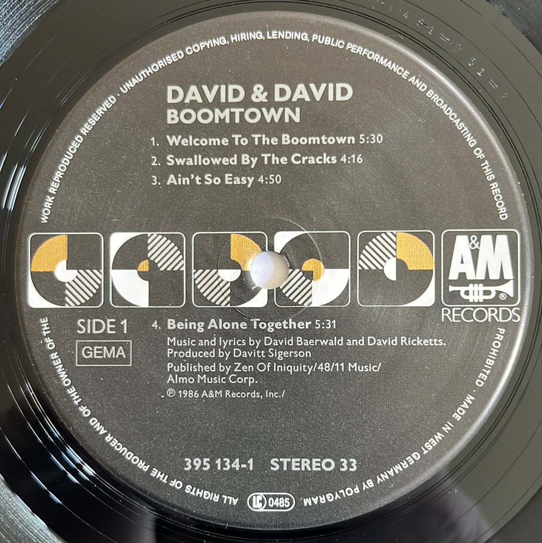 David + David – Boomtown LP mit OIS und Beiblatt (VG)