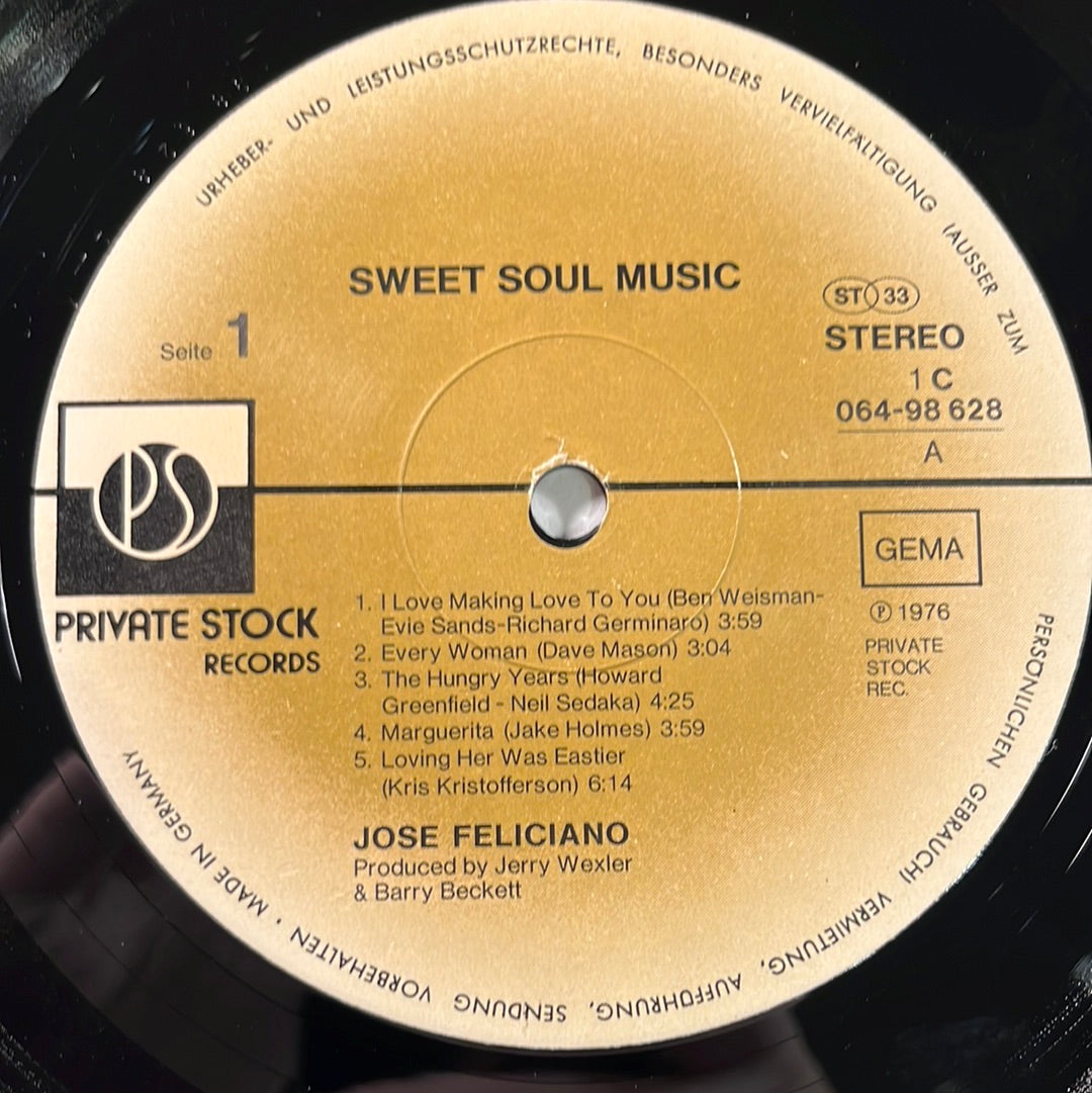 Jose Feliciano – Sweet Soul Music LP (NM)