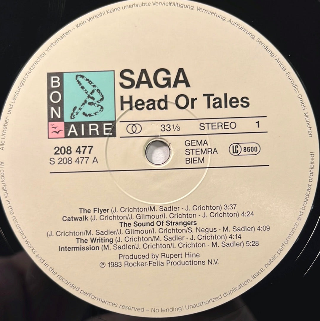 Saga – Heads Or Tales LP mit OIS (VG+)