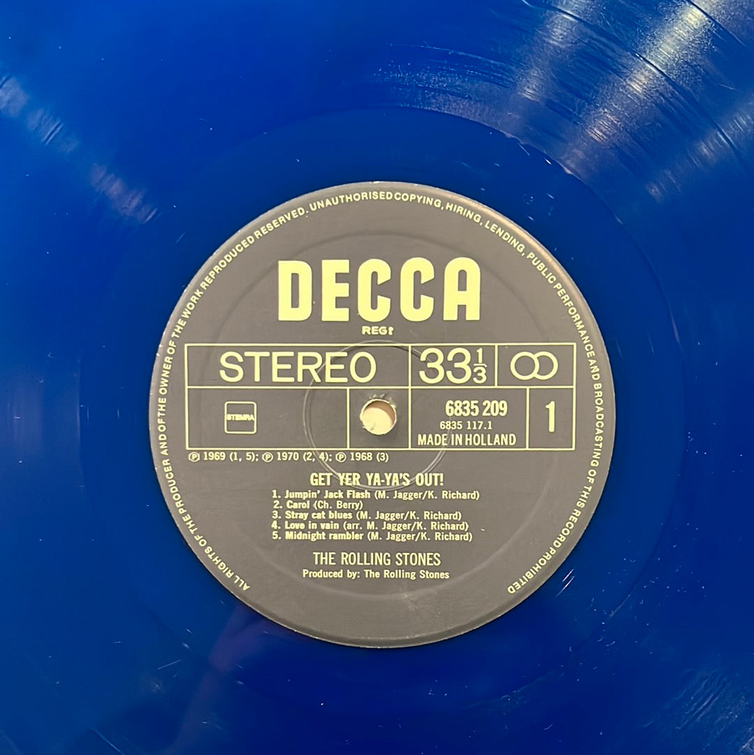 The Rolling Stones – Get Yer Ya-Ya's Out - Blues Transparent Vinyl - LP (VG)