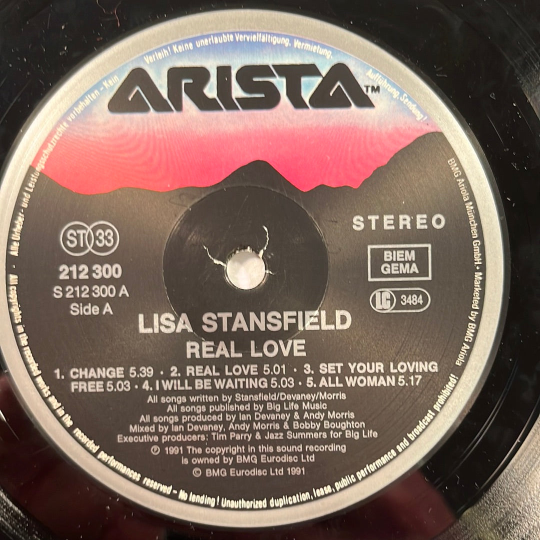 Lisa Stansfield – Real Love LP mit OIS (VG+)