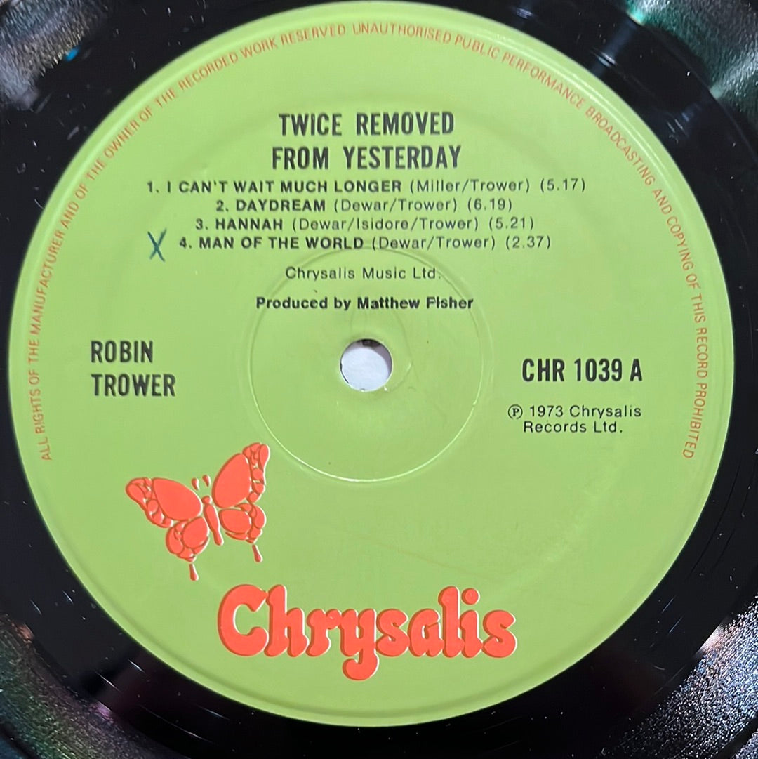 Robin Trower – Twice Removed From Yesterday LP (VG)