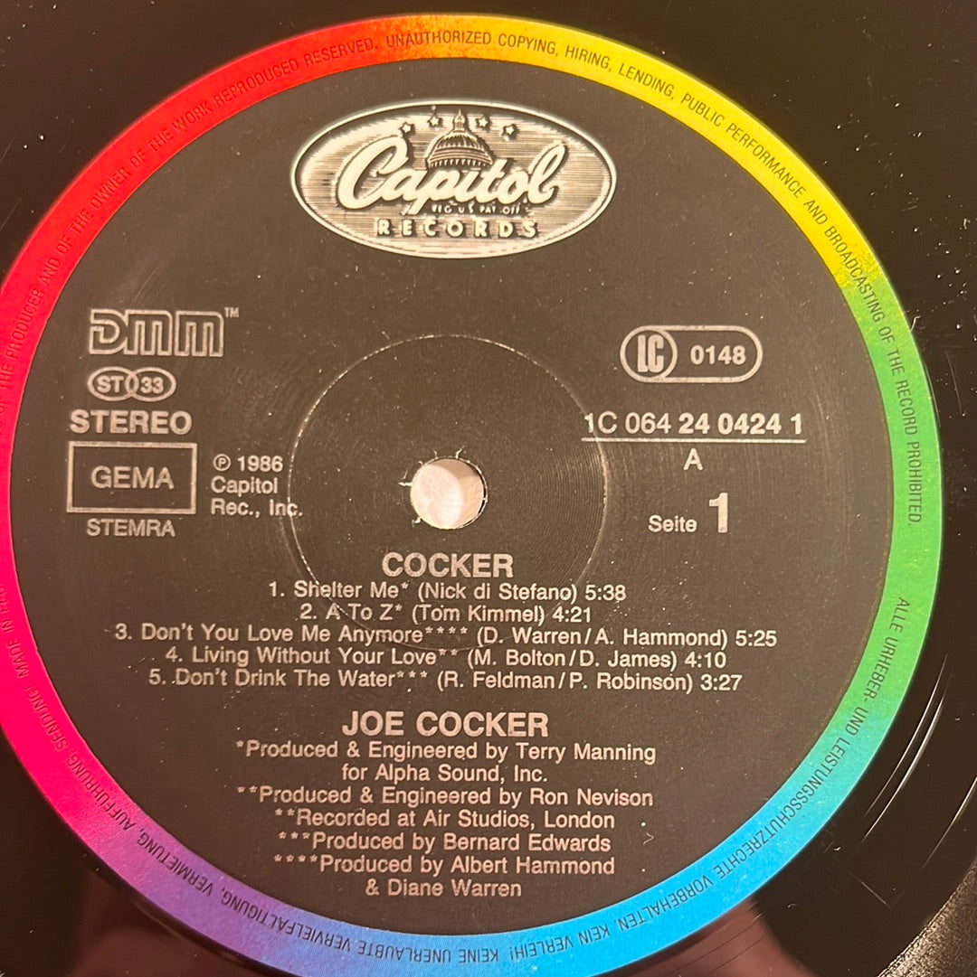 Joe Cocker – Cocker LP (VG+)