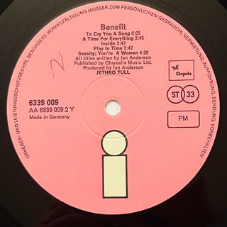 Jethro Tull – Benefit LP (VG+) - schallplattenparadis