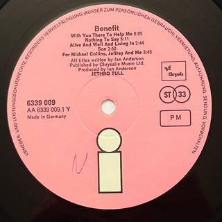 Jethro Tull – Benefit LP (VG+) - schallplattenparadis
