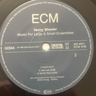Kenny Wheeler – Music For Large & Small Ensembles Doppel LP mit Beiblatt (NM) - schallplattenparadis