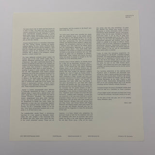 Kenny Wheeler – Music For Large & Small Ensembles Doppel LP mit Beiblatt (NM) - schallplattenparadis