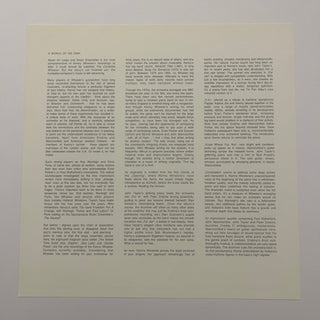 Kenny Wheeler – Music For Large & Small Ensembles Doppel LP mit Beiblatt (NM) - schallplattenparadis