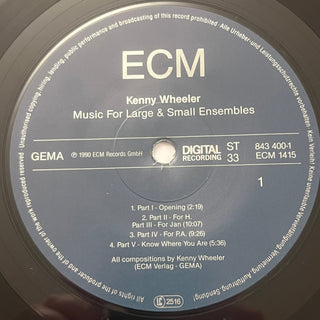 Kenny Wheeler – Music For Large & Small Ensembles Doppel LP mit Beiblatt (NM) - schallplattenparadis