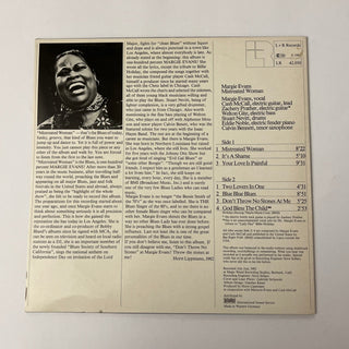 Margie Evans – Mistreated Woman LP (VG+) - schallplattenparadis