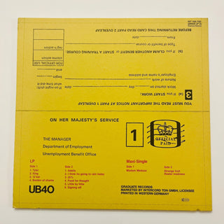 UB40 – Signing Off 12" Doppel Vinyl (VG+) - schallplattenparadis