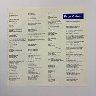 Peter Gabriel ‎– So LP mit OIS (NM)