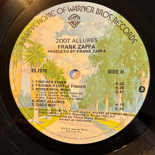 Frank Zappa ‎– Zoot Allures