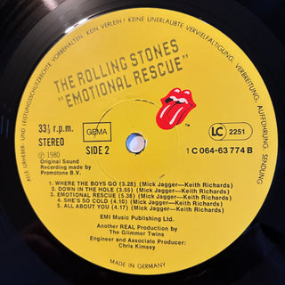 The Rolling Stones ‎– Emotional Rescue LP