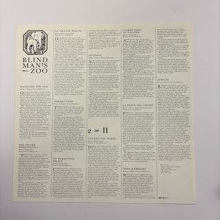 10,000 Maniacs ‎– Blind Man's Zoo LP mit OIS und Beiblatt (NM) - schallplattenparadis