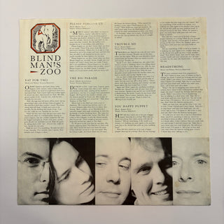 10,000 Maniacs ‎– Blind Man's Zoo LP mit OIS und Beiblatt (NM) - schallplattenparadis