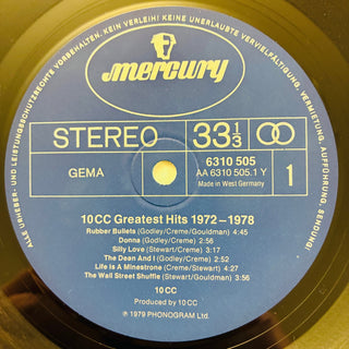 10cc – Greatest Hits 1972 - 1978 LP mit OIS (NM) - schallplattenparadis
