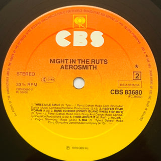 Aerosmith ‎– Night In The Ruts LP mit OIS (VG+)