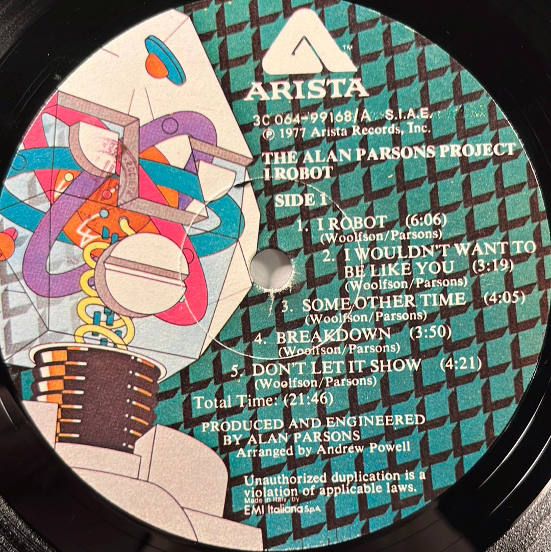 The Alan Parsons Project ‎– I Robot LP (VG)
