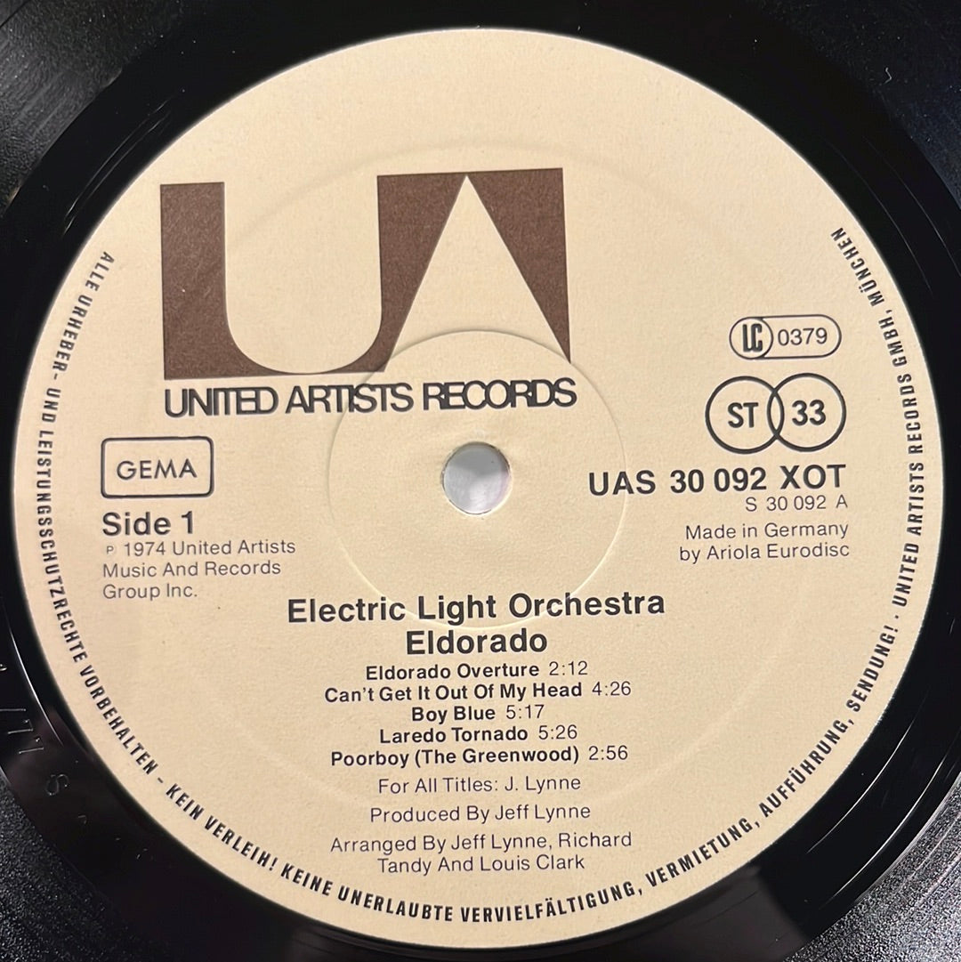 Electric Light Orchestra ‎– Eldorado - A Symphony By The Electric Light Orchestra LP mit Beiblatt (VG+)