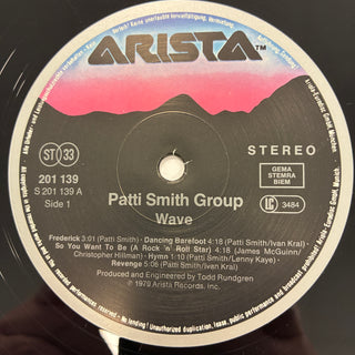 Patti Smith Group ‎– Wave LP mit Beiblatt (NM)