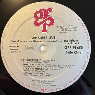 Dave Grusin / Lee Ritenour / Chick Corea / Diane Schuur / Tom Scott ‎– GRP Super Live Doppel LP (NM)