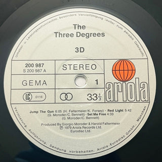 3 Degrees ‎– 3D LP (NM) - schallplattenparadis