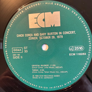 Chick Corea And Gary Burton ‎– In Concert, Zürich, October 28, 1979 Doppel LP (NM)
