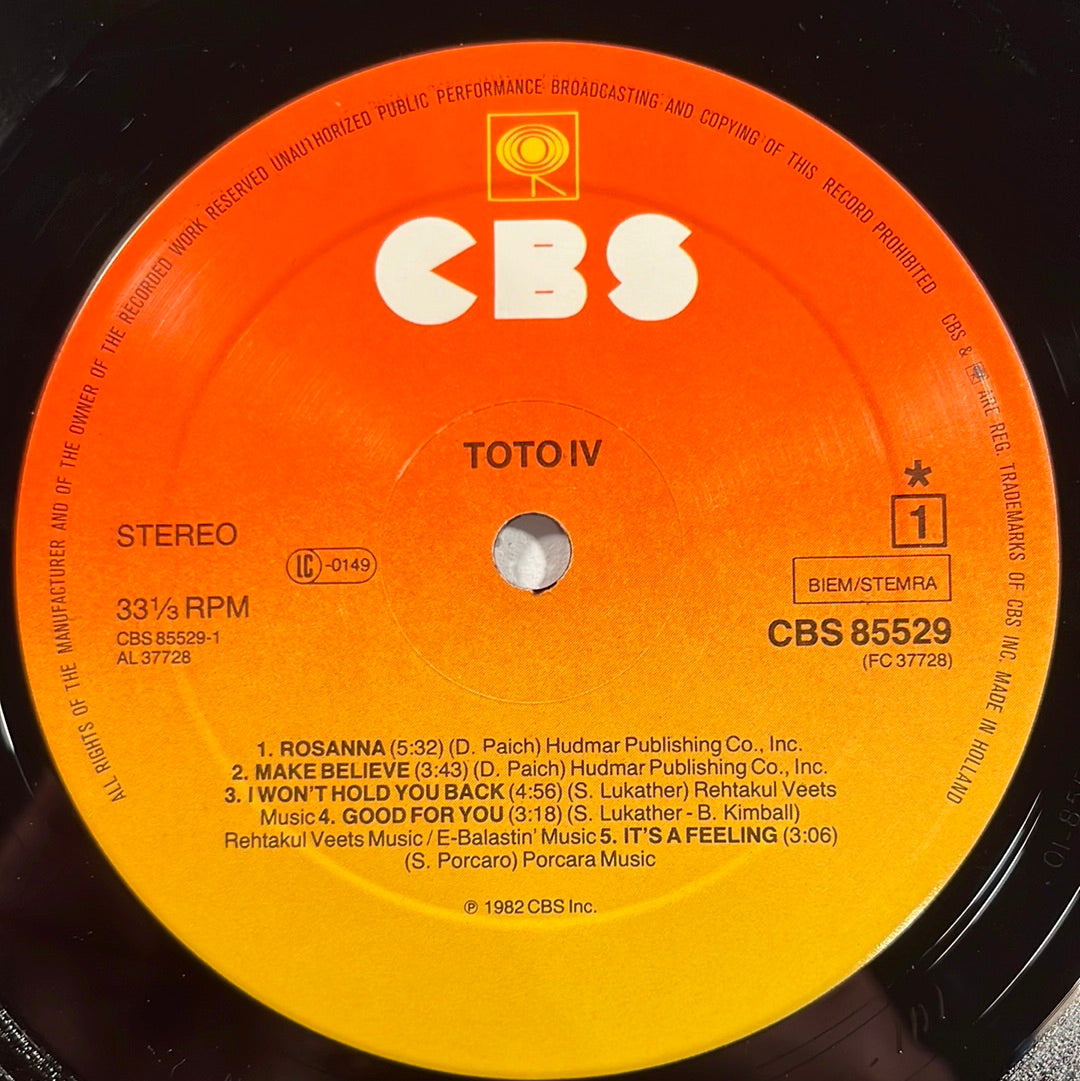 Toto ‎– Toto IV LP mit OIS (VG)