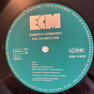Egberto Gismonti ‎– Sol Do Meio Dia LP (NM)