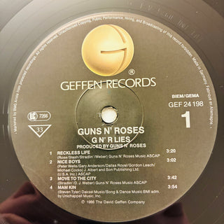 Guns N' Roses ‎– G N' R Lies LP (NM)