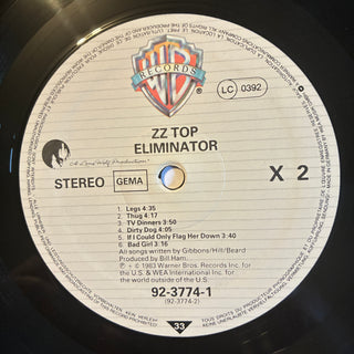 ZZ Top ‎– Eliminator LP mit OIS (NM)