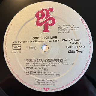 Dave Grusin / Lee Ritenour / Chick Corea / Diane Schuur / Tom Scott ‎– GRP Super Live Doppel LP (NM)