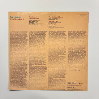 Yehudi Menuhin · Ravi Shankar · Jean-Pierre Rampal ‎– Improvisations - West Meets East 3 LP (NM)