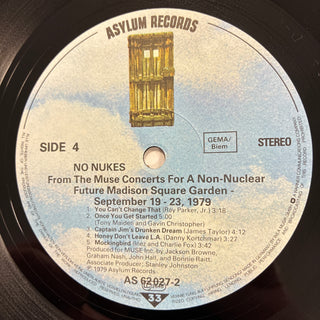 Various ‎– No Nukes - From The Muse Concerts For A Non-Nuclear Future - Madison Square Garden - September 19-23, 1979 - 3x LPs mit OIS und Beiblatt (NM)