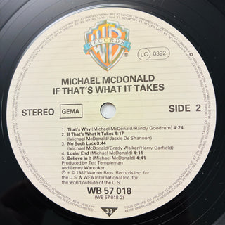 Michael McDonald – If That's What It Takes LP mit OIS (NM)