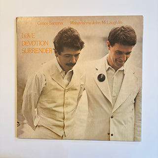 Carlos Santana & Mahavishnu John McLaughlin ‎– Love Devotion Surrender LP (NM)