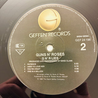 Guns N' Roses ‎– G N' R Lies LP (NM)