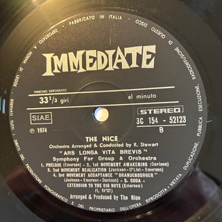 The Nice ‎– Ars Longa Vita Brevis Doppel LP (NM)