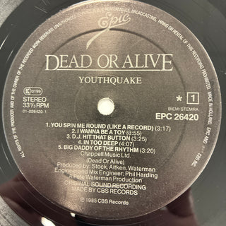 Dead Or Alive ‎– Youthquake LP mit OIS (VG+)