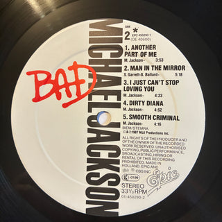 Michael Jackson ‎– Bad LP mit OIS (NM)