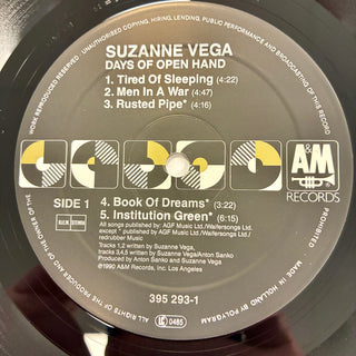 Suzanne Vega ‎– Days Of Open Hand LP mit OIS (NM)