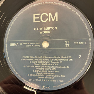 Gary Burton ‎– Works LP (NM)