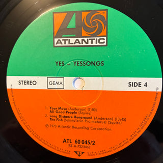 Yes – Yessongs 3 LPs (VG+)