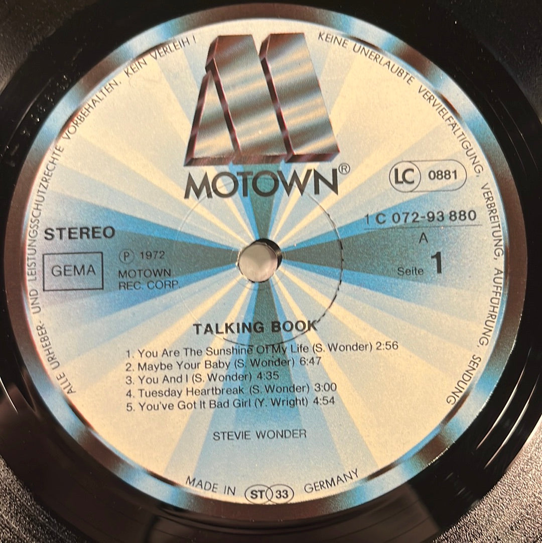Stevie Wonder ‎– Talking Book LP (NM)